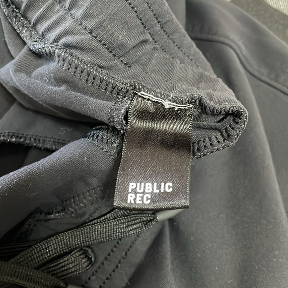 Public Rec Daymaker Pants Sweatpants 42 x 30 Zip Pockets Pull On Black Stretch - Picture 9 of 16